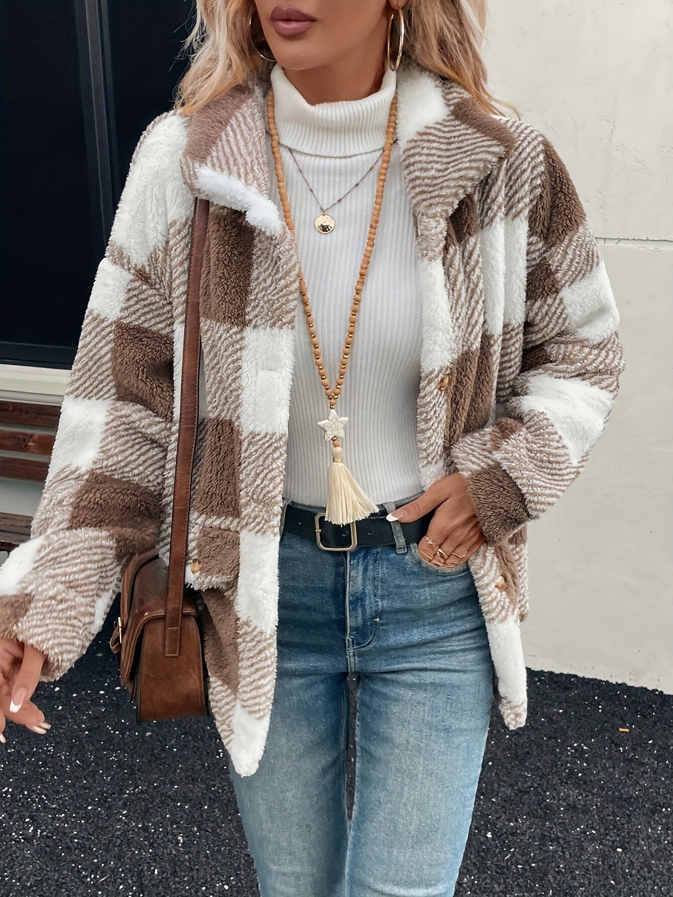 Solid Cardigan Mid-Length Coat
