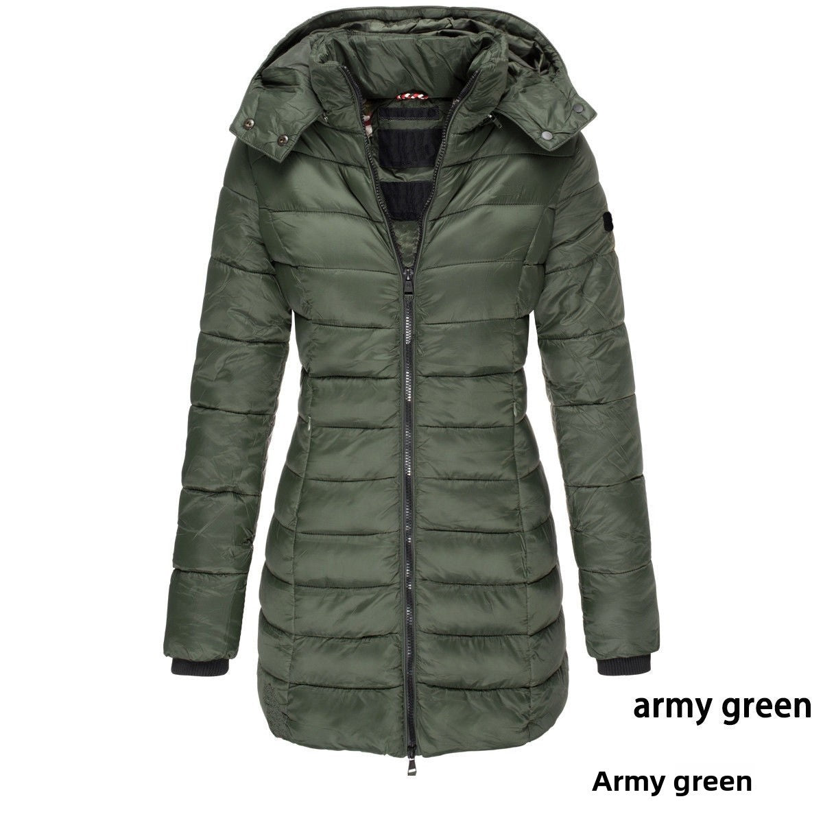 Women'S Middle-Length Cotton-Padded Jacket