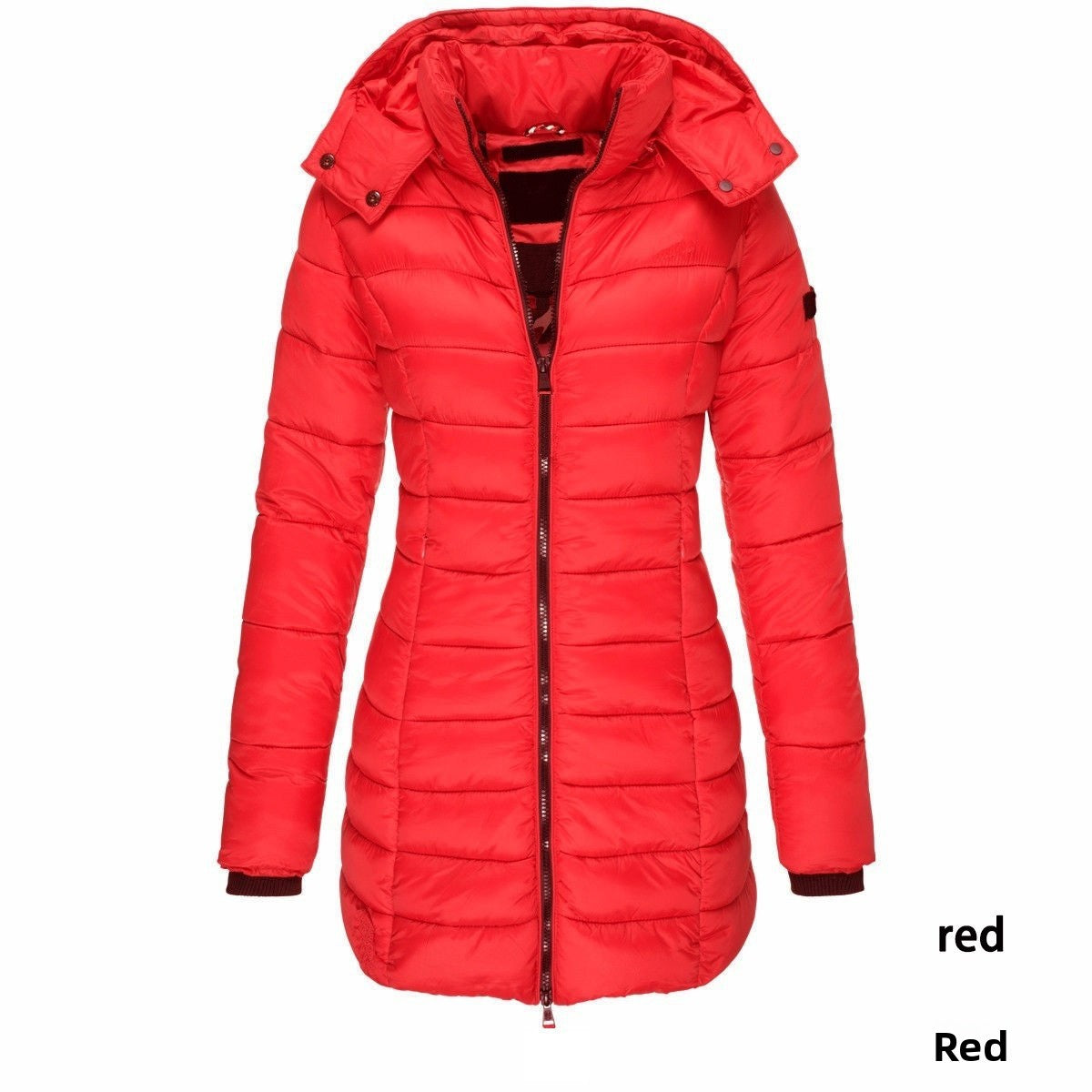 Women'S Middle-Length Cotton-Padded Jacket