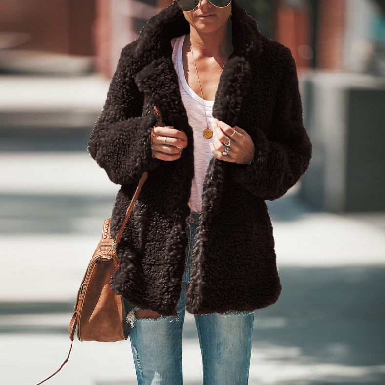 Plush Coat Cardigan