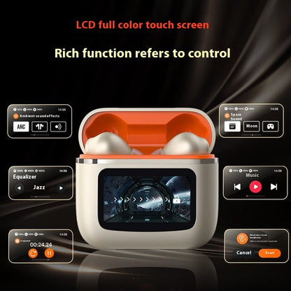 Touch Screen Wireless Noise Reduction In - ear Sports Game Bluetooth Headset - Glemish Aura