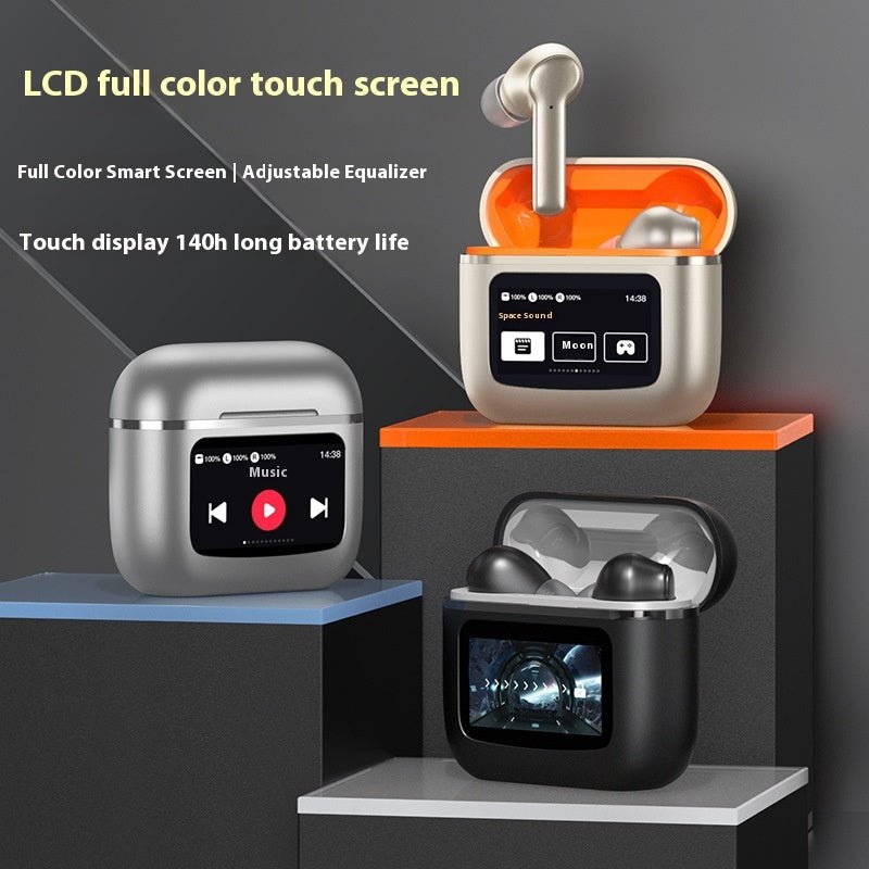 Touch Screen Wireless Noise Reduction In - ear Sports Game Bluetooth Headset - Glemish Aura