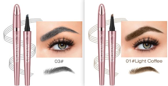Waterproof And Smooth Not Smudge Four - fork Liquid Eyebrow Pencil - Glemish Aura