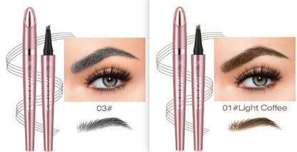 Waterproof And Smooth Not Smudge Four - fork Liquid Eyebrow Pencil - Glemish Aura