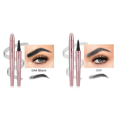 Waterproof And Smooth Not Smudge Four - fork Liquid Eyebrow Pencil - Glemish Aura
