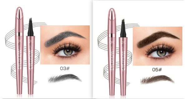 Waterproof And Smooth Not Smudge Four - fork Liquid Eyebrow Pencil - Glemish Aura