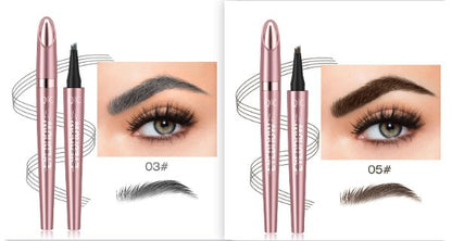 Waterproof And Smooth Not Smudge Four - fork Liquid Eyebrow Pencil - Glemish Aura