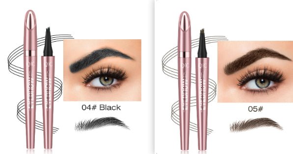 Waterproof And Smooth Not Smudge Four - fork Liquid Eyebrow Pencil - Glemish Aura