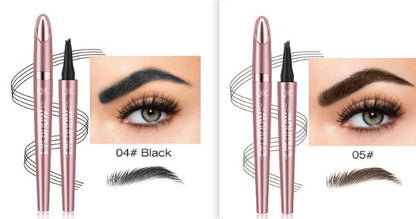Waterproof And Smooth Not Smudge Four - fork Liquid Eyebrow Pencil - Glemish Aura