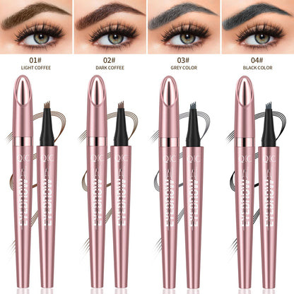 Waterproof And Smooth Not Smudge Four - fork Liquid Eyebrow Pencil - Glemish Aura