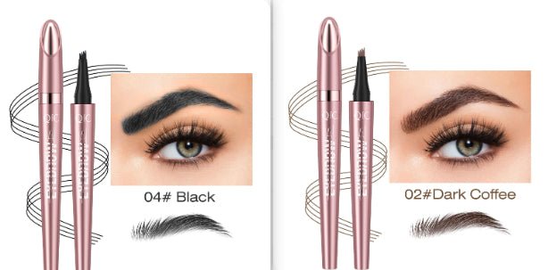 Waterproof And Smooth Not Smudge Four - fork Liquid Eyebrow Pencil - Glemish Aura