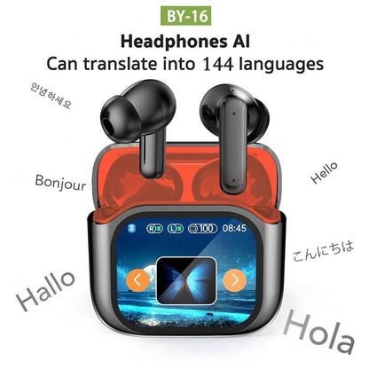Wireless BT AI Translation Earbuds 144 - Language Real - time Translation Headphones - Glemish Aura